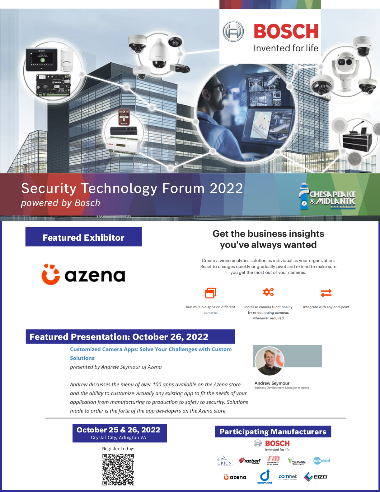 Security Technology Forum 2022, powered by Bosch REGISTER TODAY!